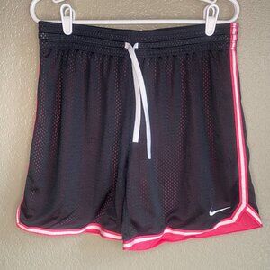 Nike Women's Black and Pink Shorts Medium